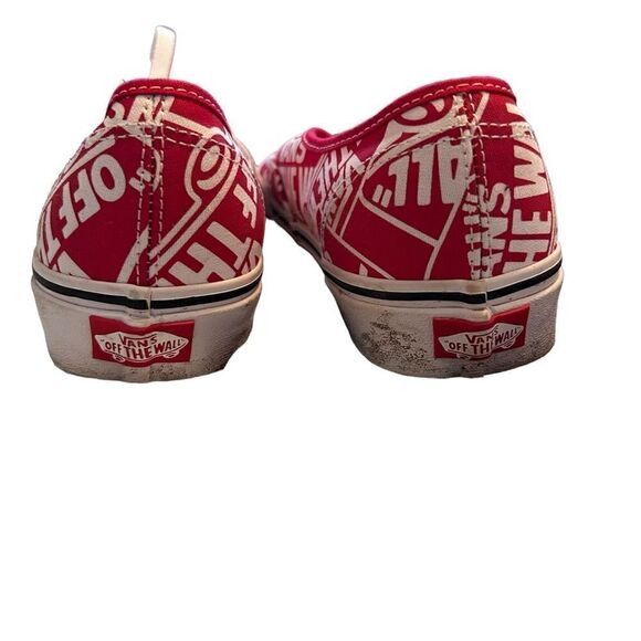 EUC Vans Red Logo Shoes - Picture 6 of 8